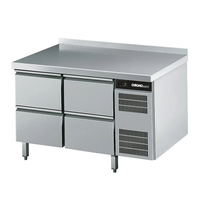 Chromonorm Kühltisch GN 1/1 mit 4 Zügen 1/2