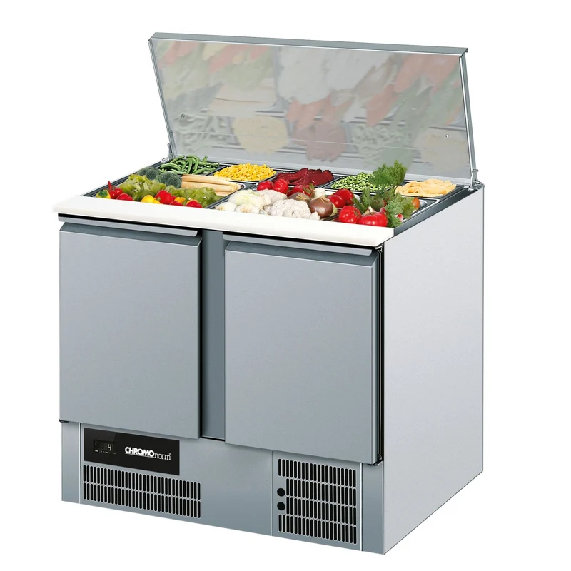 Chromonorm Saladette mit 2 Türen