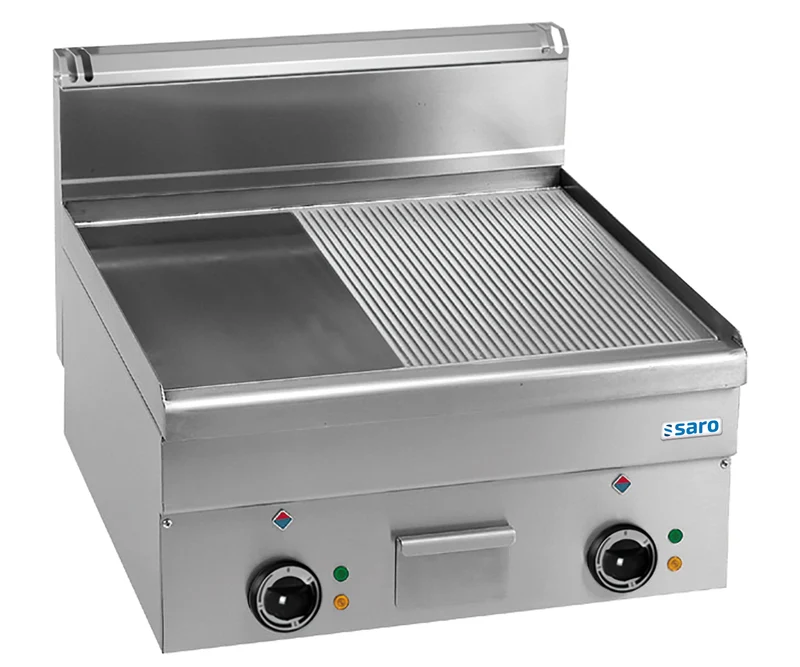 Saro Elektrogrillplatte 1 / 2 glatt 1 / 2 gerillt Tischmodell EFT66LR