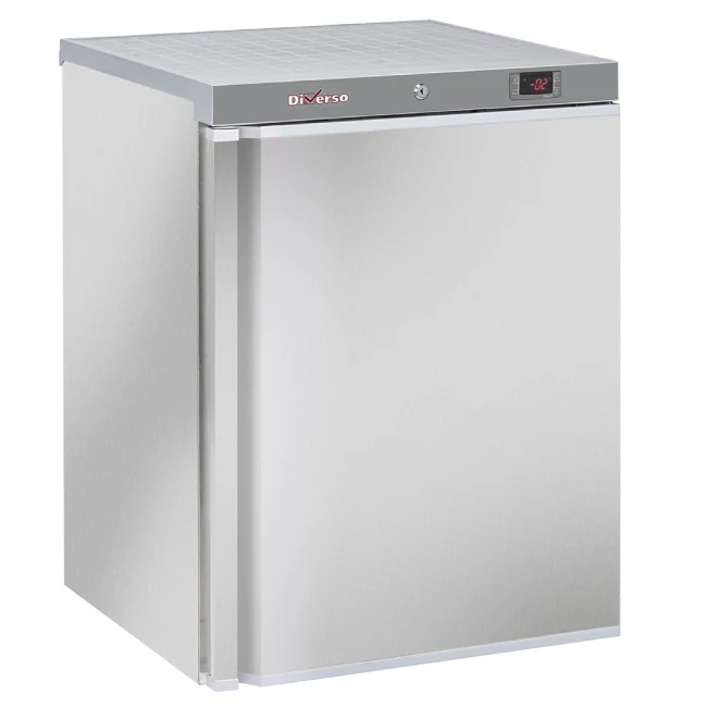 Kühlschrank, 200 Liter. aus Edelstahl