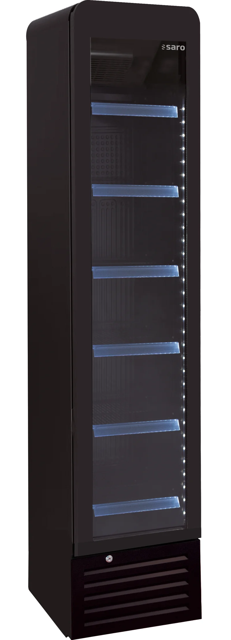 Saro Getränkekühlschrank schmal, schwarz, DK 134 PRO ROUND