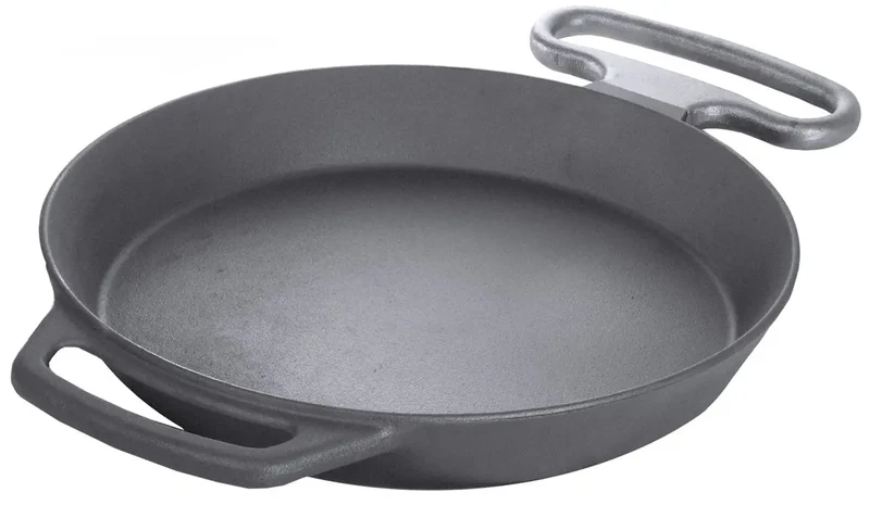 Eisenguss-Riesenpfanne mit 2 angegossenen Griffen