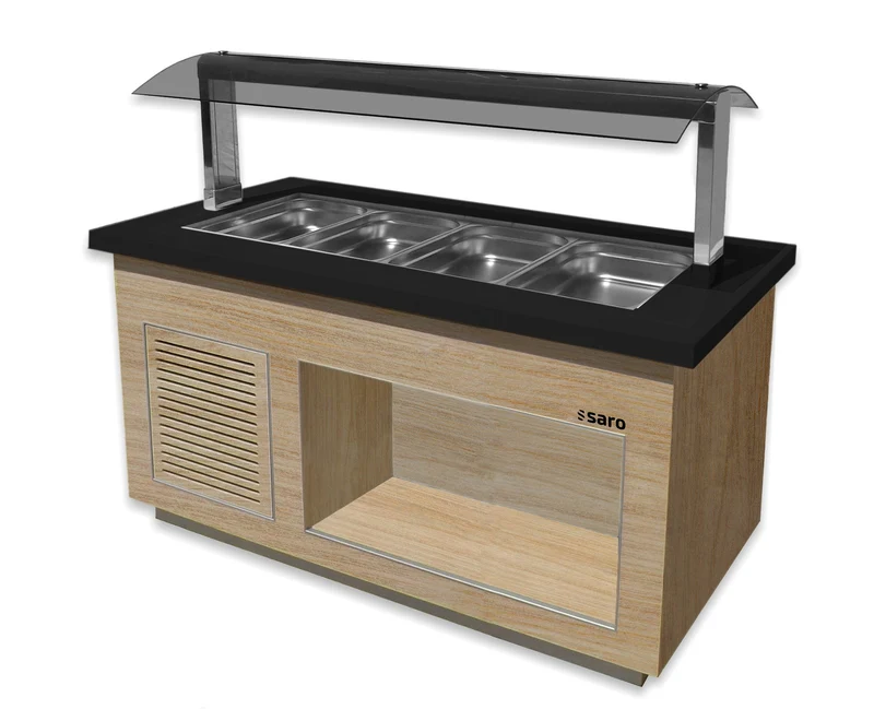 Saro Heißes Buffet für 4x 1 / 1 GN, PREMIUM LINE SB-H170 OAK