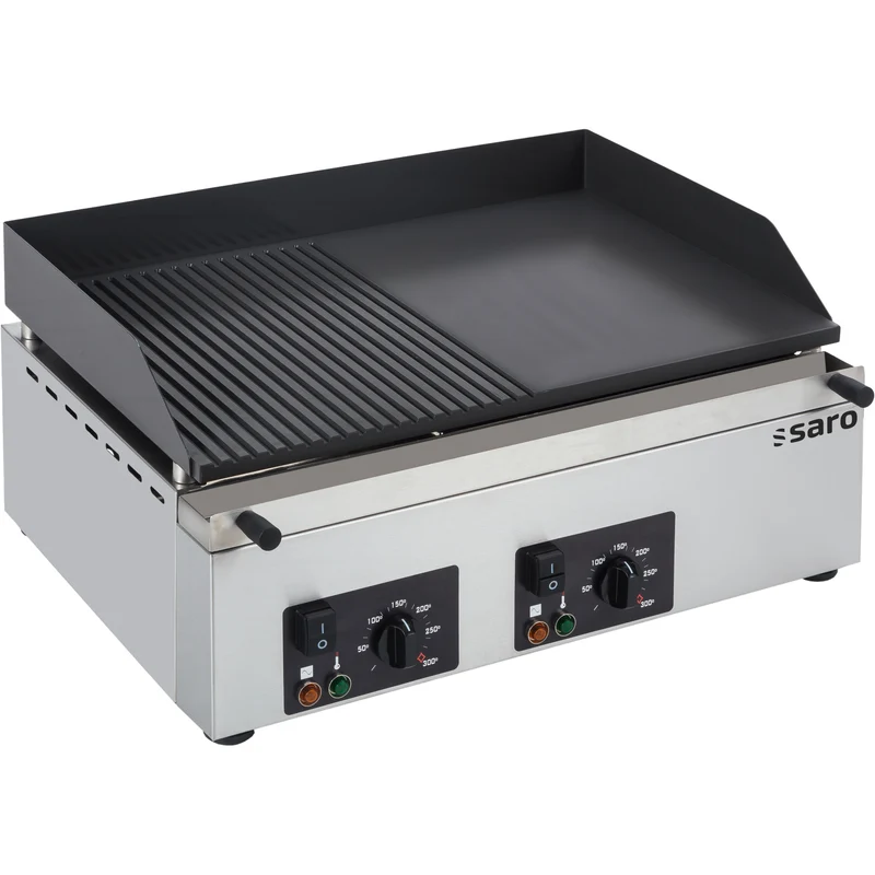 Saro Griddleplatte GPK 610 1 / 2 gerillt