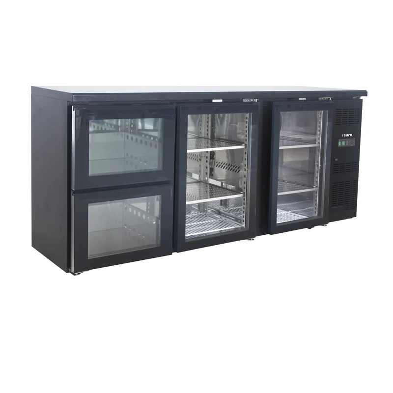 Saro Barkühler mit 2 Glastüren und 2 Schubladen, BC 3100 G S2