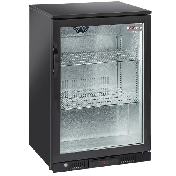 Belüfteter Flaschenkühler "Hinterbar", 1 1 Glas-Schwenktür