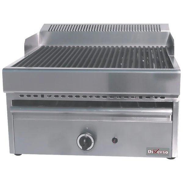 Lavasteingrill, Gas Vaporgrill mit Grillrost aus Gusseisen -Top-