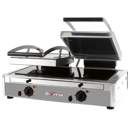 Kontaktgrill Panini DOPPELT Glaskeramik