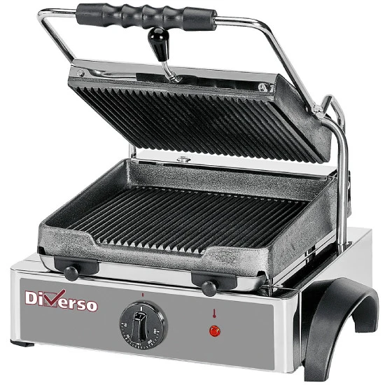 Elektro Kontaktgrill Panini, gerillte Platte