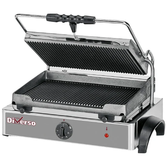 Elektro Kontaktgrill MEDIUM, gerillte Platte