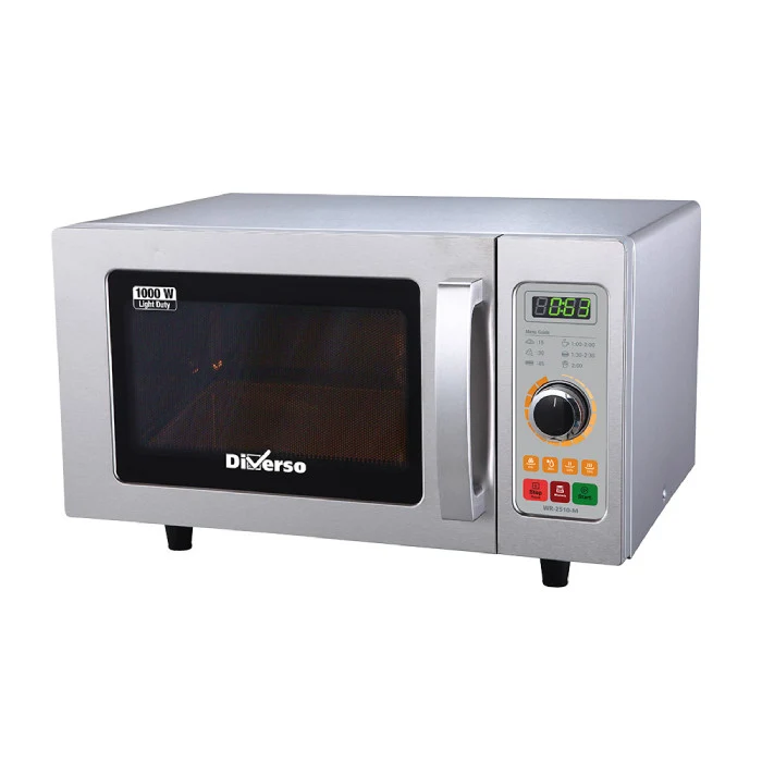 Mikrowellenofen aus Edelstahl, 1000 W. (25 Lt), Mechanische