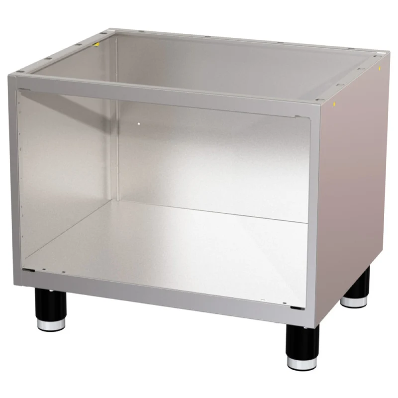 Unterbau aus Edelstahl 660 mm (ohne Türen)