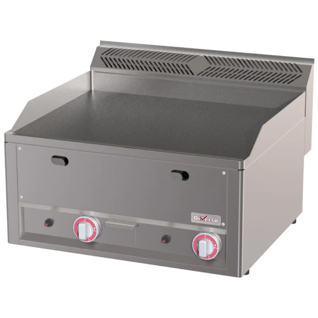 Gas Grillplatte, doppelt, glatt -Top-