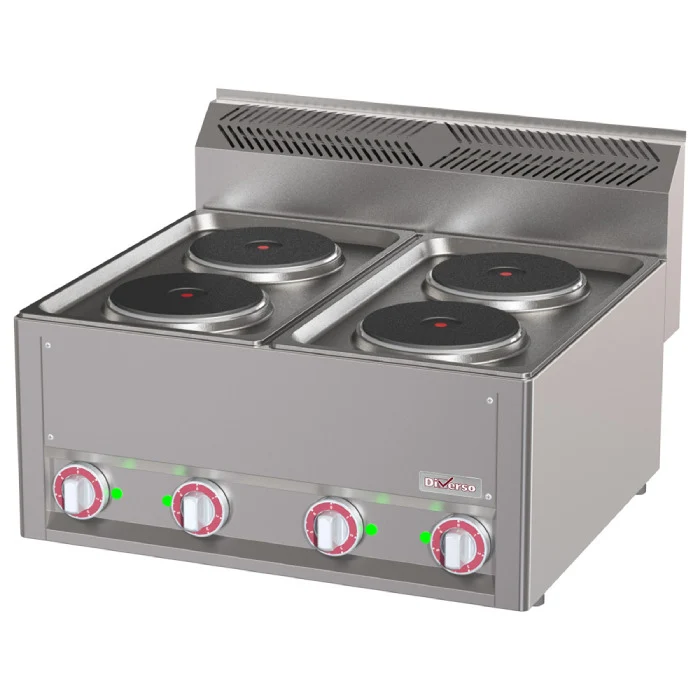 Elektroherd 4 Herdplatten, -Top-