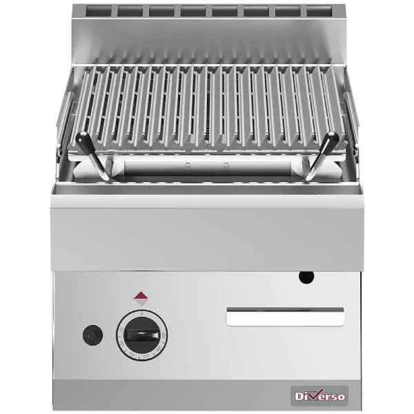 Lavasteingrill 1/2 Modul, Rost aus Eisen "doppelseitig"