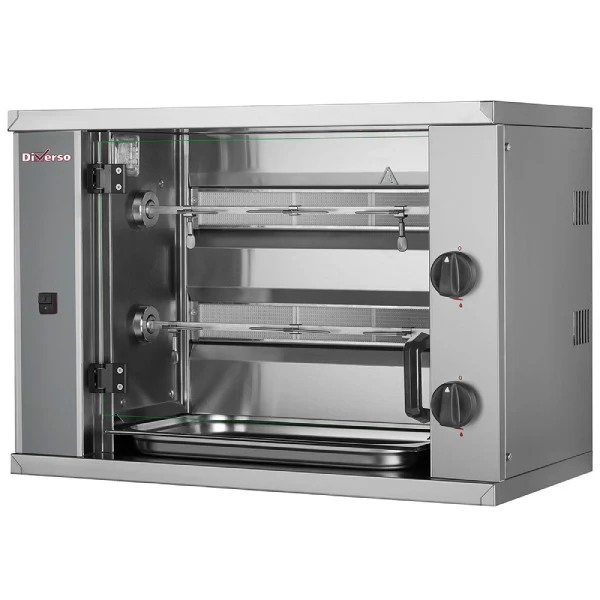 Hähnchengrill Gas (klein), 2 Spieße, (6 Hähnchen) SMALL