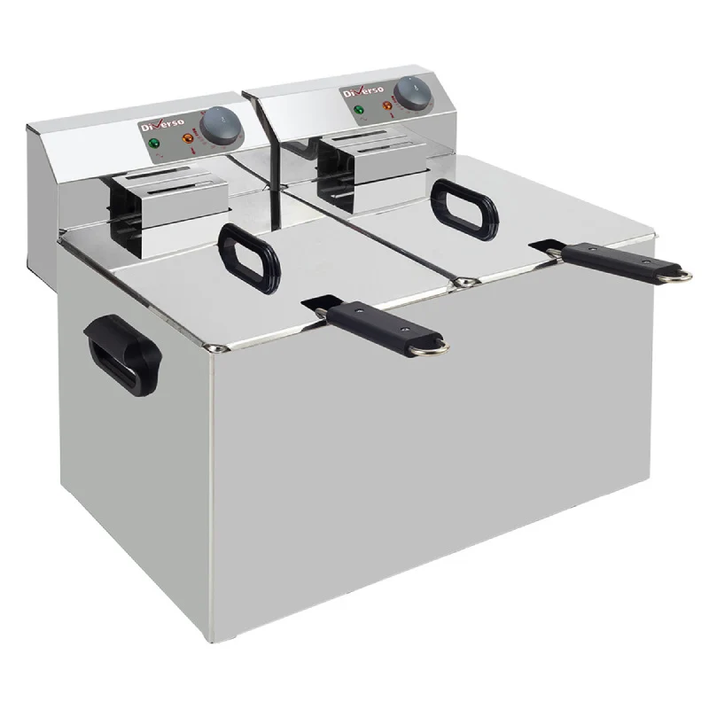 Elektro -Tischfritteuse 2x 7 Liter