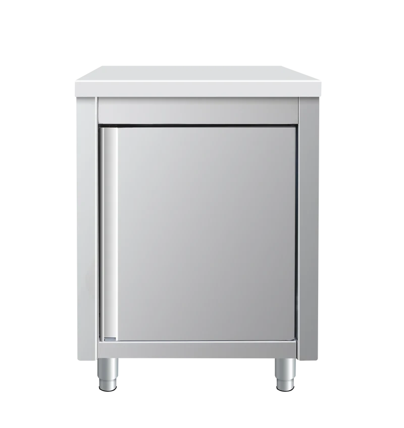 Arbeitsschrank aus Edelstahl, 60 x 60