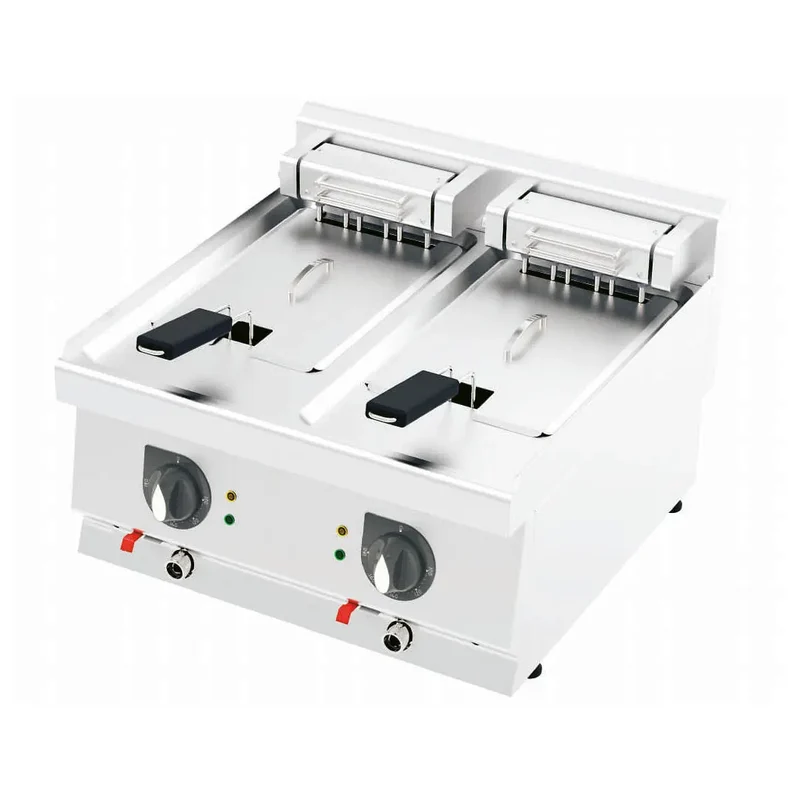 Elektro Doppel Fritteuse F6060E 12+12 Liter