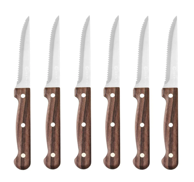 HENDI Steakmesser – Profi Line – Braun – 6 Stück