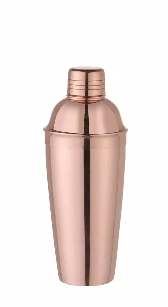 BarUp Cobbler Shaker, 3-teilig – 0,755 l – Kupfer – Ø 85 × H 240 mm