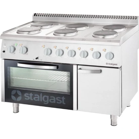 Elektroherd mit Backofen (600 x 400 mm / GN 1/1) Serie 700 ND, 6-Platten (6x2,6)