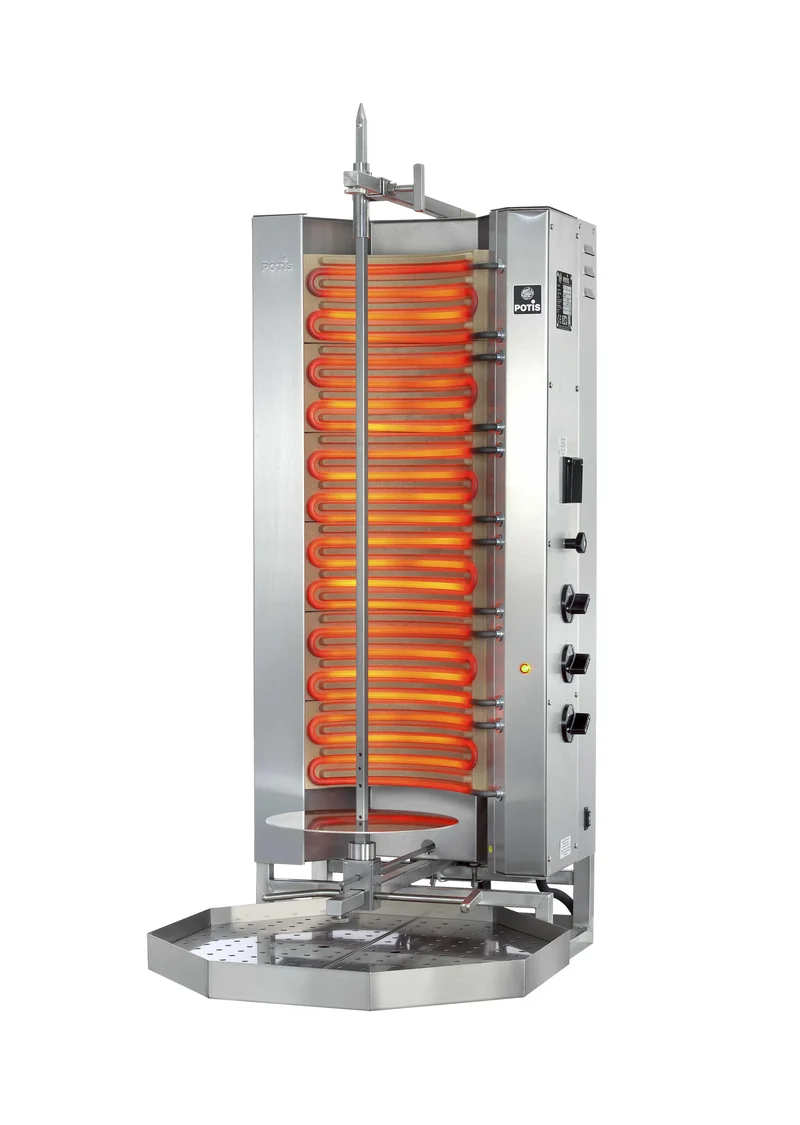 Potis MU E3-S Dönergrill / Gyrosgrill – Hochleistungs-Elektrogrill für bis zu 50 kg Fleisch
