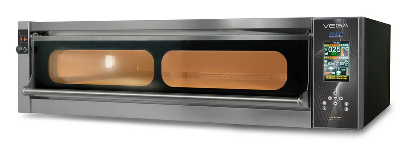 GAM Vega E4 Vollschamott Elektro-Pizzaofen – Hochleistungs-Ofen für traditionelle Steinofenqualität