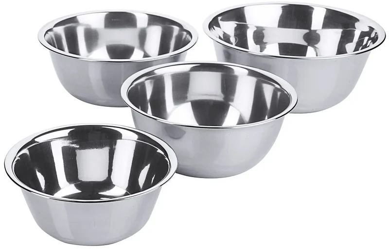 Edelstahl Schüssel bauchig leicht Ø 14-36 cm