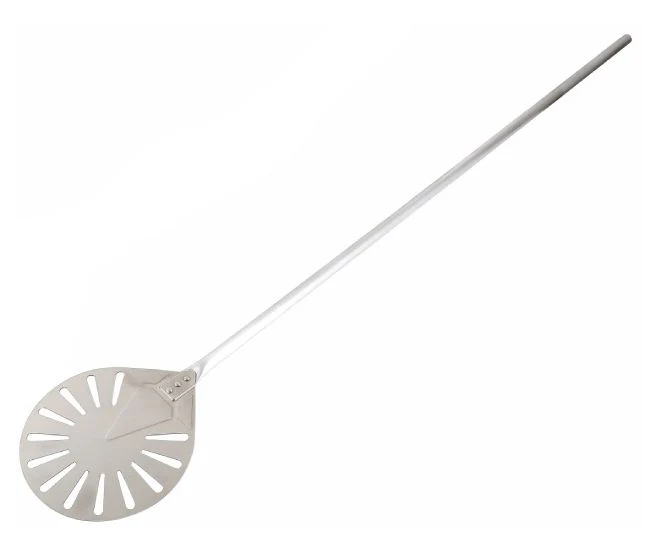 Edelstahl - Pizzaschaufel rund, gelocht 23-120