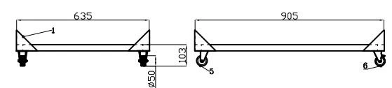 UNTERBAU FÜR SALADETTE 3 TÜREN