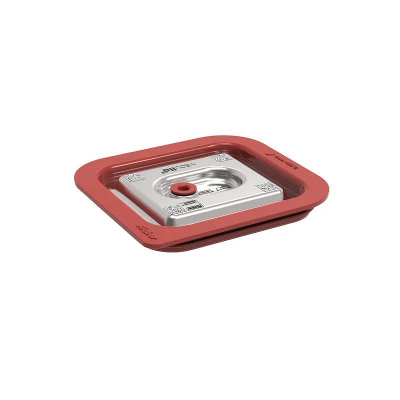 Rieber vaculid® Deckel 1/6 rot 4x QR-Code