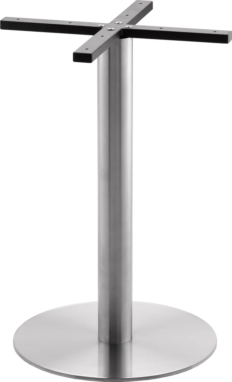 Tischgestell Silber Rund