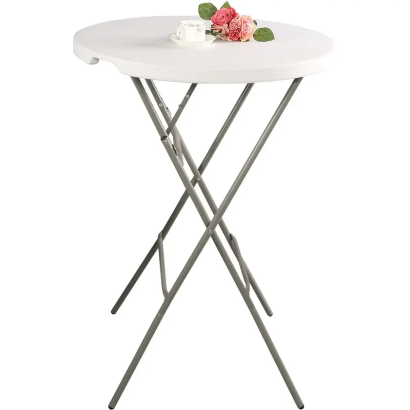 Stehtisch klappbar weiß Ø 800 mm H 1100 mm