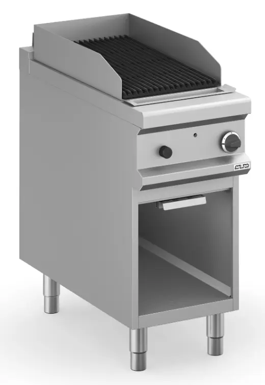 GAM MBM Lavasteingrill mit Untergestell Gas 10 kW