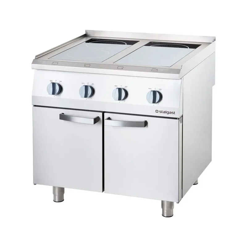 Induktionskochfeld 4 Kochfelder mit Untergestell 14 kW