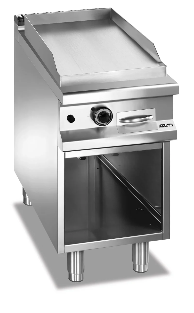 MBM Grillplatte glatt verchromt mit Untergestell 6 / 8 kW