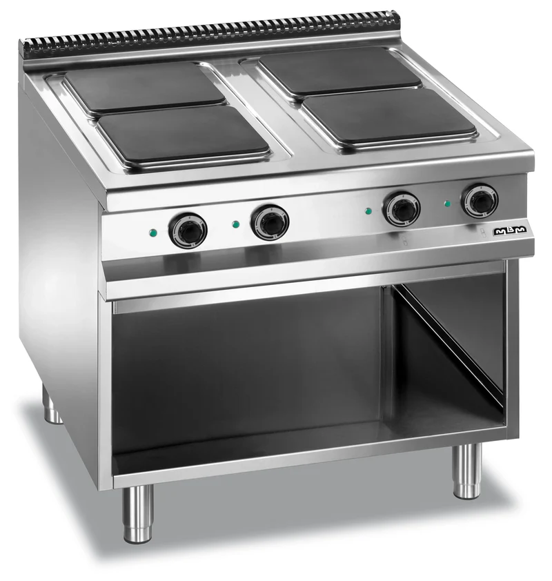 MBM Elektroherd 4 Kochplatten viereckig mit Untergestell 13 kW