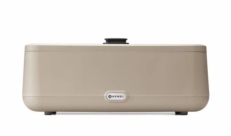 HENDI Chafing Dish UNIQ – GN 1 / 1 – 230 V / 700 W – designed by Robert Bronwasser – Beige – 607 × 402 × H 245 mm