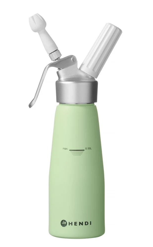 HENDI Sahnespender – 0,5 l – Pastellgrün – Ø 80 × H 260 mm