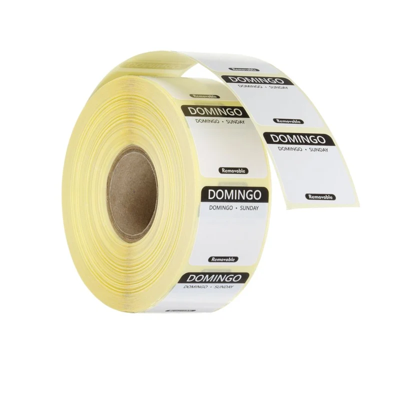 HENDI Täglich anwendbare Lebensmittelsicherheitsetiketten – Schwarz – 25 × 25 mm – 1000 Stück