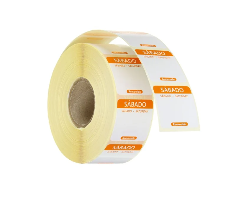 HENDI Täglich anwendbare Lebensmittelsicherheitsetiketten – Orange – 25 × 25 mm – 1000 Stück