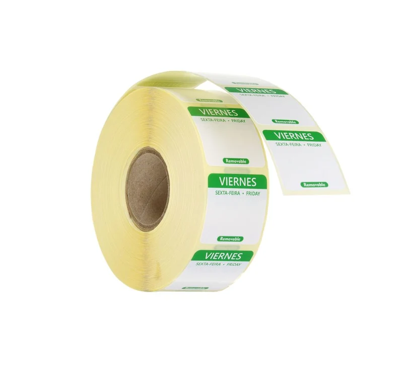 HENDI Täglich anwendbare Lebensmittelsicherheitsetiketten – Grün – 25 × 25 mm – 1000 Stück
