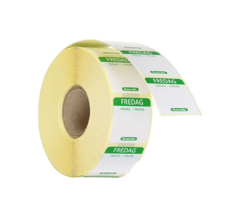 HENDI Täglich anwendbare Lebensmittelsicherheitsetiketten – Freitag – Grün – 25 × 25 mm – 1000 Stück