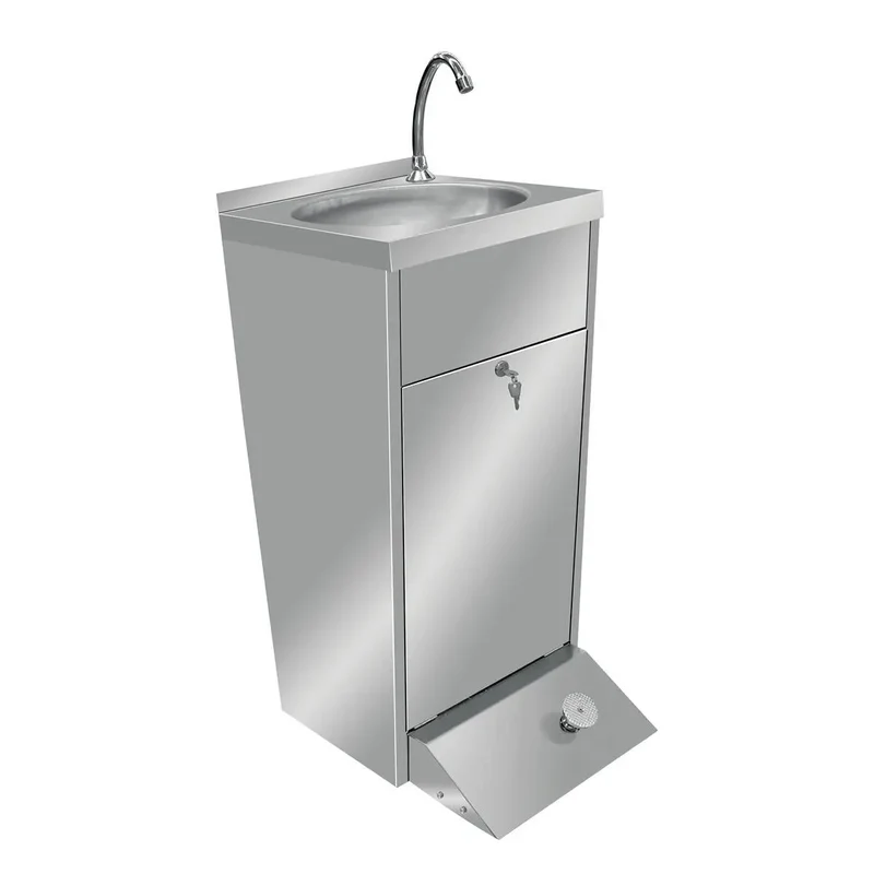 Handwaschbecken mit Fußpedal