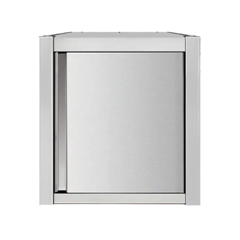 Wandhängeschrank aus Edelstahl mit Tür Tiefe 40mm