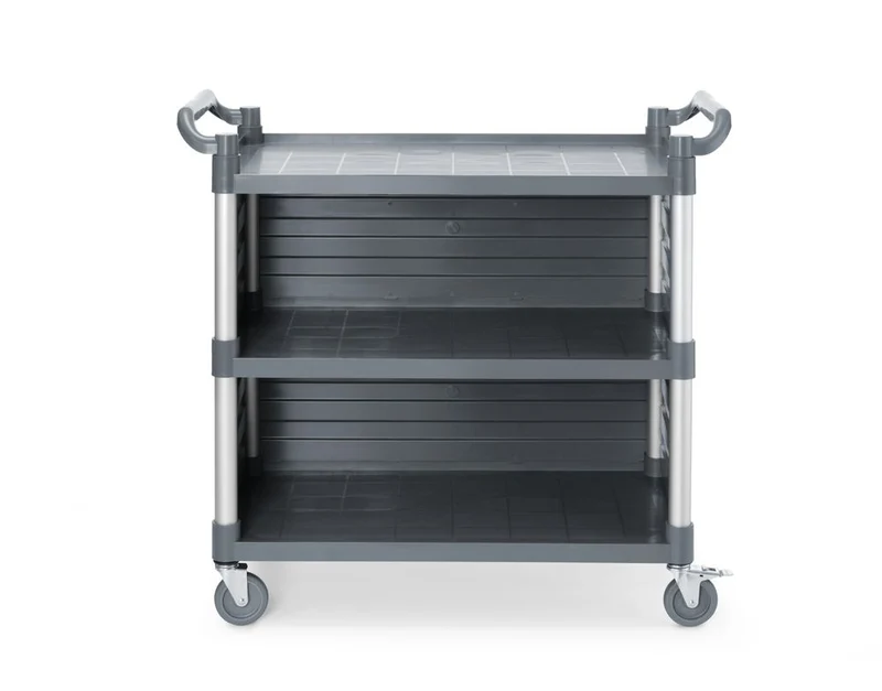 AmerBox Servierwagen aus Polypropylen mit Lagen, groß – Inklusive Regalseitenwände – 1010 × 500 × H 960 mm