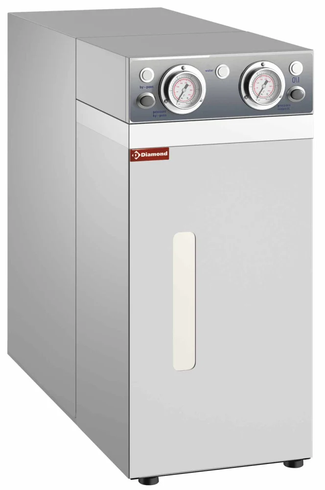 Diamond - Osmoseanlage 150l/h, mit Druckminderer, Monoblock aus Edelstahl - RS15/PP