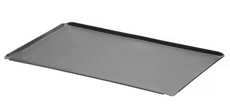 HENDI Backblech mit Antihaftbeschichtung CONVECTOMAT BAKE – GN 1 / 1 – Schwarz – 530 × 325 × H 10 mm