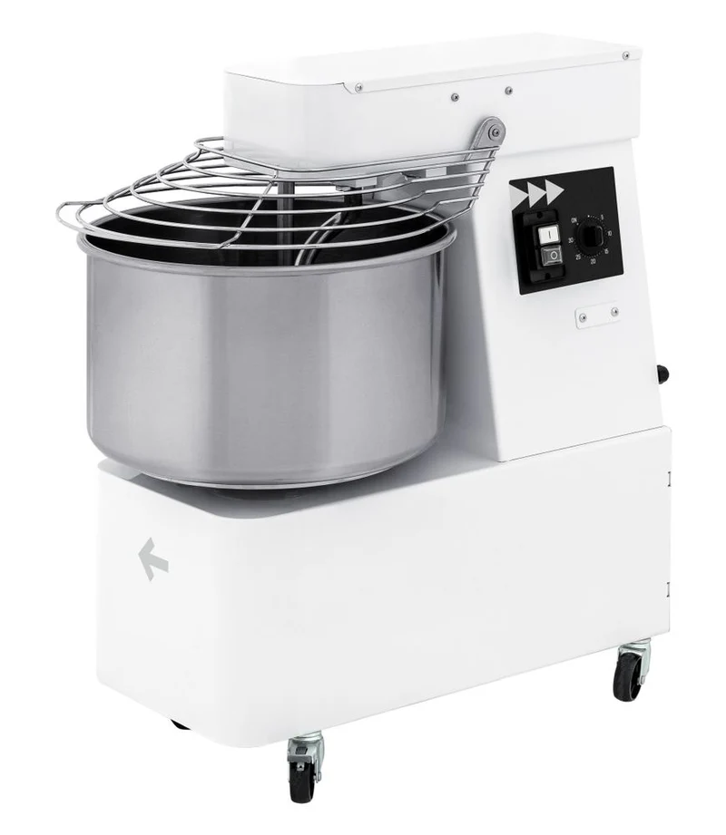 HENDI Spiralmischer mit festem Kopf und Schüssel – 35 kg / h – 10 l – 230 V / 370 W – 240 × 590 × 575 mm